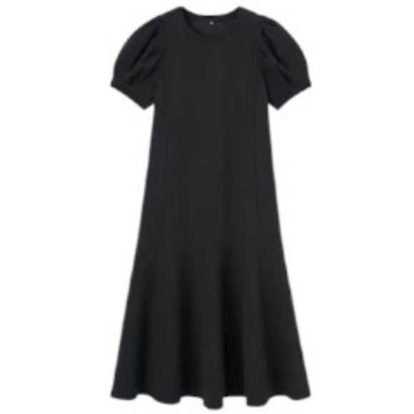 NWT GU by Uniqlo Women's Volume Sleeve Dress (Half Sleeve) Z+E - Picture 2 of 8